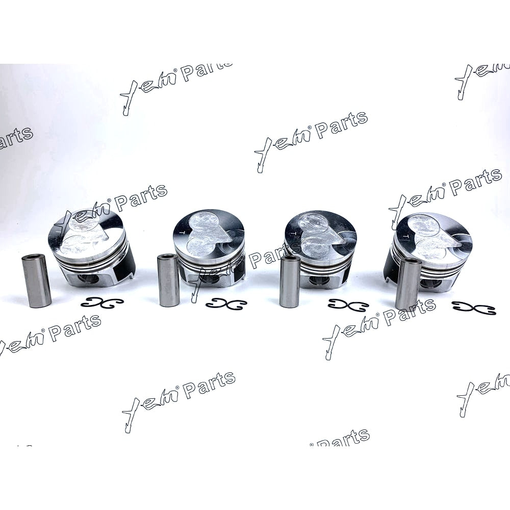 YEM Engine Parts Piston Set STD 78mm For Kubota V1505 x4 PCS Engine Parts For Kubota