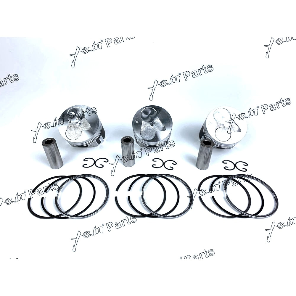 YEM Engine Parts Piston + Ring Kit Set STD 67mm For Kubota D782 x3 SETS Engine Parts For Kubota