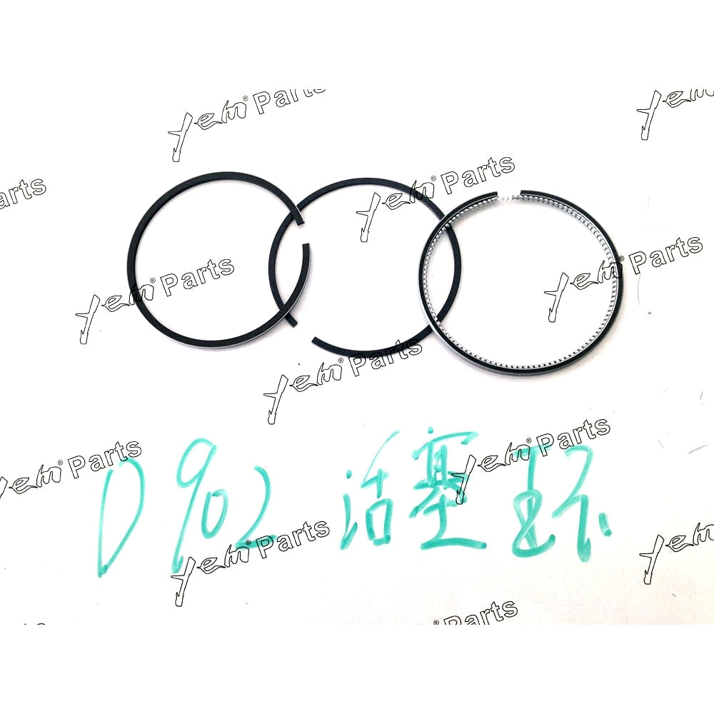 YEM Engine Parts 3 Sets Piston Ring For Kubota D902 Engine STD Oil ring thickness 3MM For Kubota