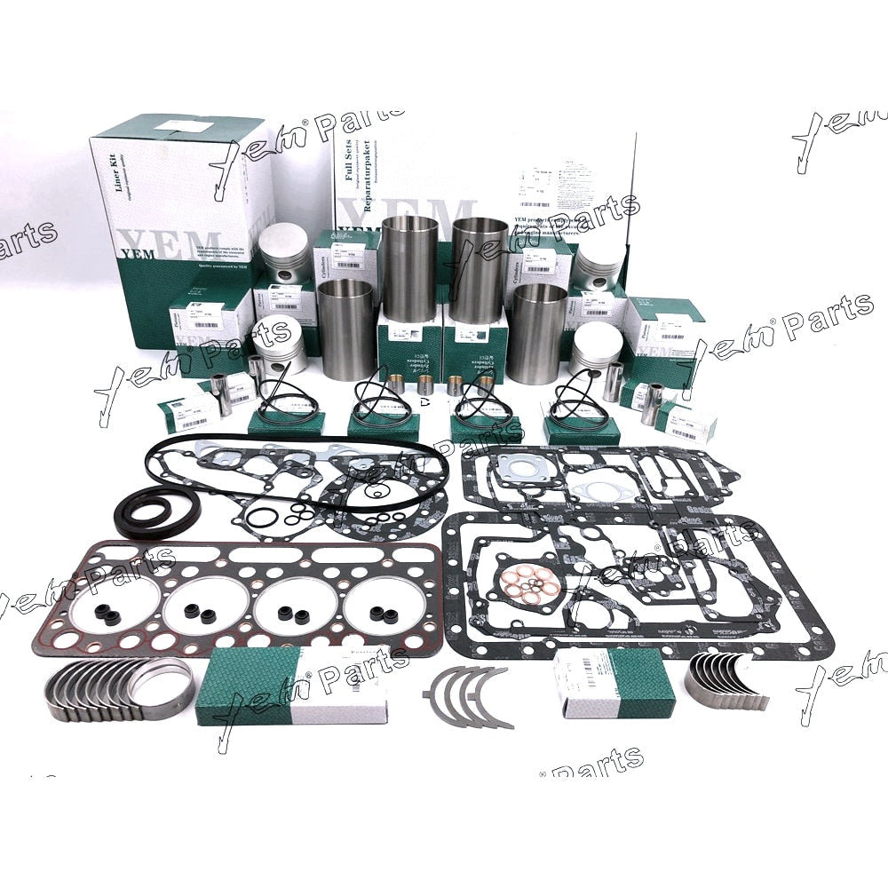 YEM Engine Parts For Kubota V1702 V1702B Engine Overhaul Rebuild Kit For KH90 For Bobcat743 733 Excavator For Kubota