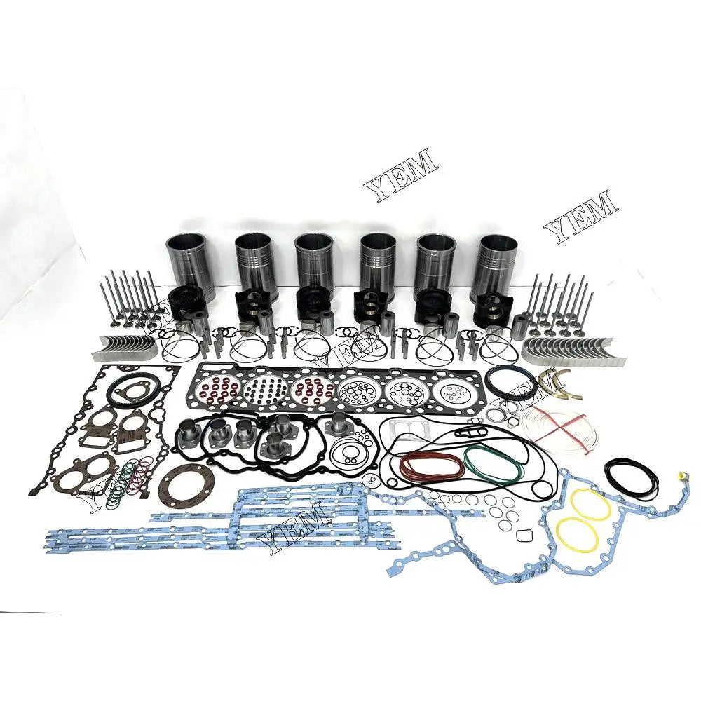 1 year warranty For Caterpillar Overhaul Rebuild Kit With Piston Rings Liner Bearing Valves Gasket Set C18 engine Parts YEMPARTS