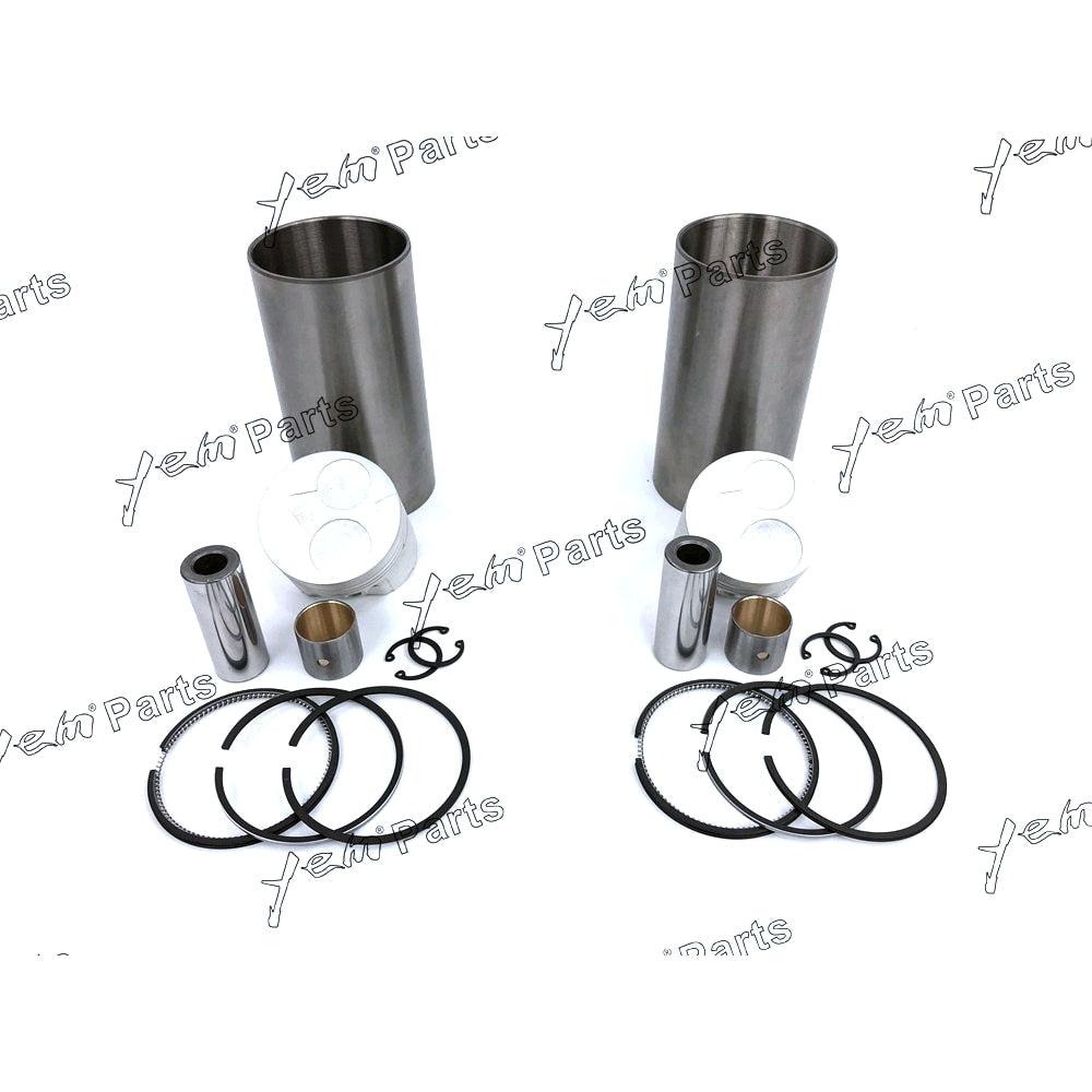 YEM Engine Parts Liner Piston Kit Set STD For Kubota Z482 (Liner x 2 + Piston x 2 + Ring x 2) Engine Parts For Kubota