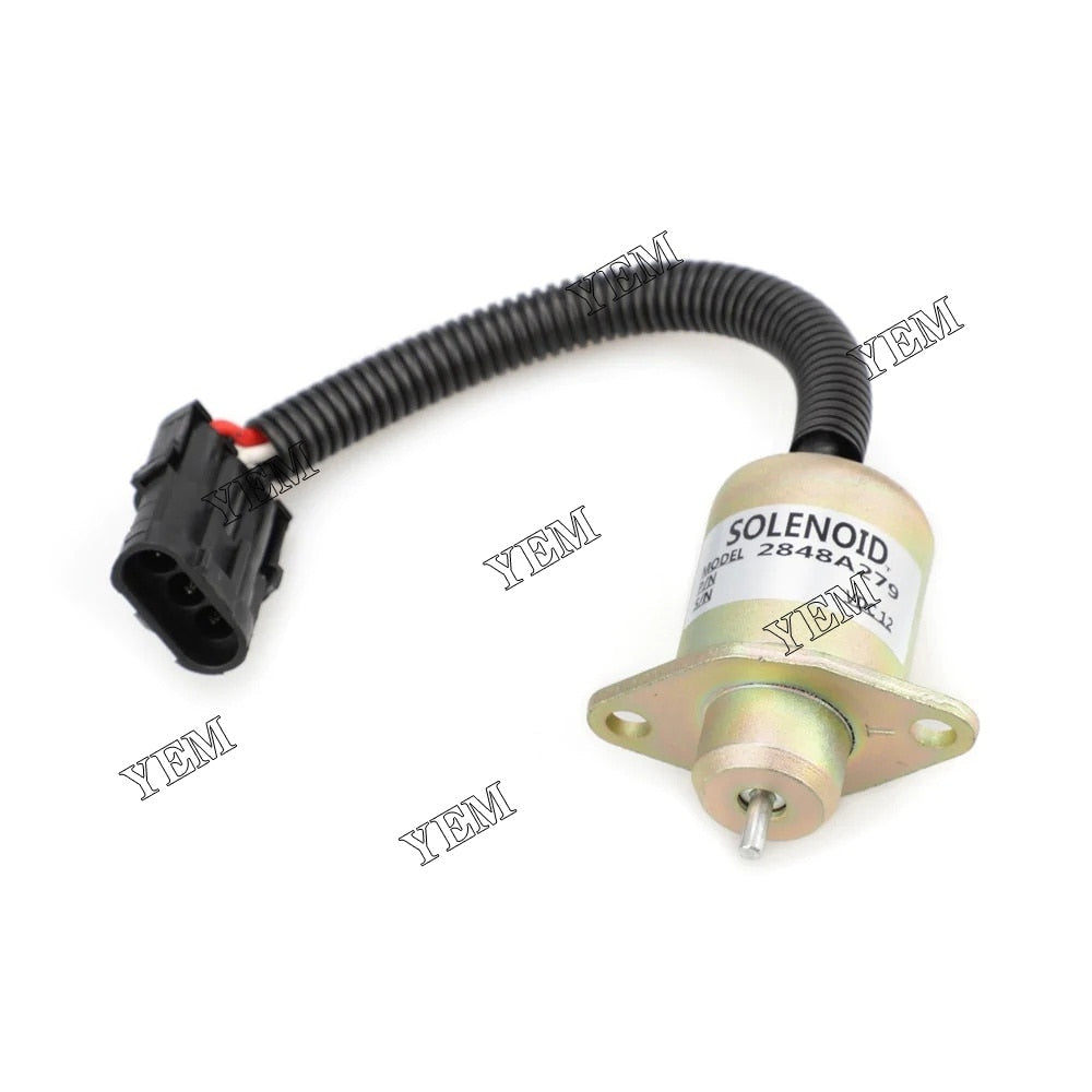 YEM Engine Parts Stop solenoid 2848A275 2848A279 1457906 Fit For Perkins 700 Series Generator 12V For Perkins