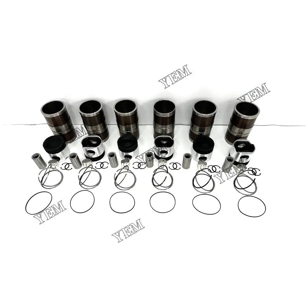 Free Shipping 6L Engine Overhaul Kit With Piston Rings Liner For Cummins engine Parts YEMPARTS