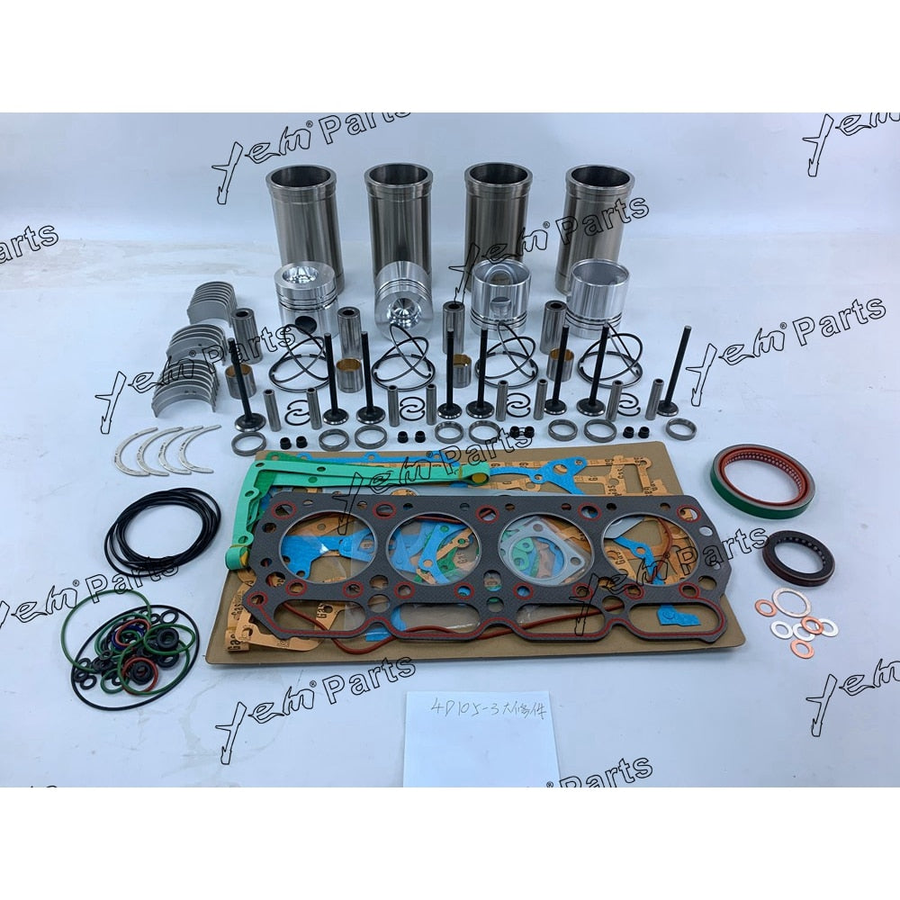 YEM Engine Parts Overhaul Rebuild Kit For Komatsu 4D105-3 Engine 4D105-3C D31S-16 D31P-16 D31Q-16 For Komatsu