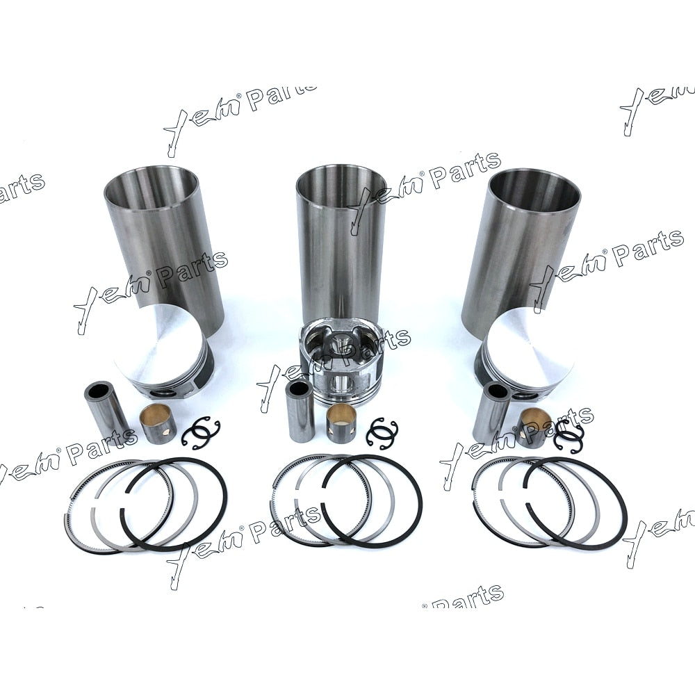 YEM Engine Parts Liner Piston Kit Set STD For YANMAR 3TNA68 (Liner+Piston+Ring+Pin Bush x3) Engine Parts For Yanmar