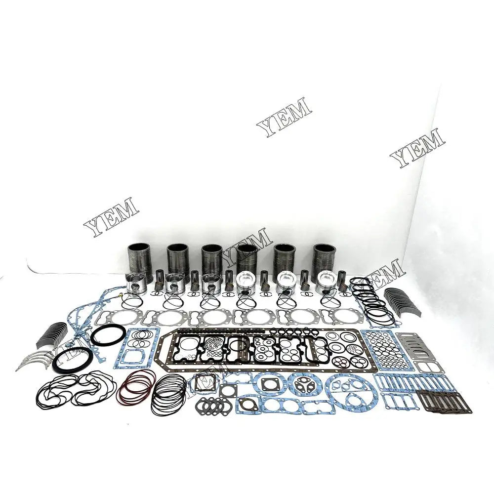 6X High performanceOverhaul Rebuild Kit With Gasket Set Bearing For Mitsubishi S6B3 Engine YEMPARTS