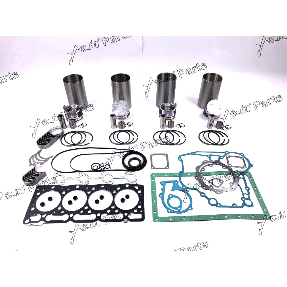 YEM Engine Parts V1505 New Overhaul Rebuild kit For Kubota Engine Bobcat For Kubota