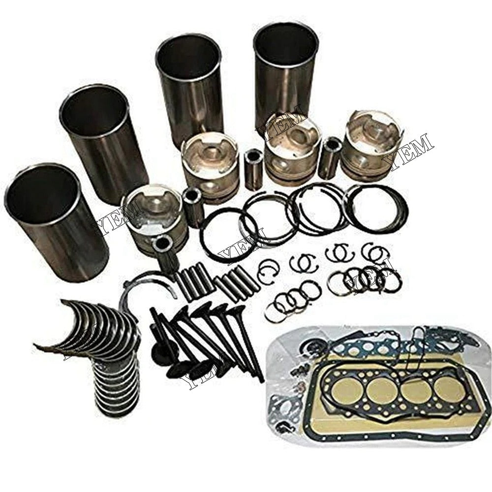 YEM Engine Parts 4TNE98 Overhaul Rebuild Kit For Komatsu SK09J-2 WB70A-1 FD20TH FD30H XD30 For Komatsu