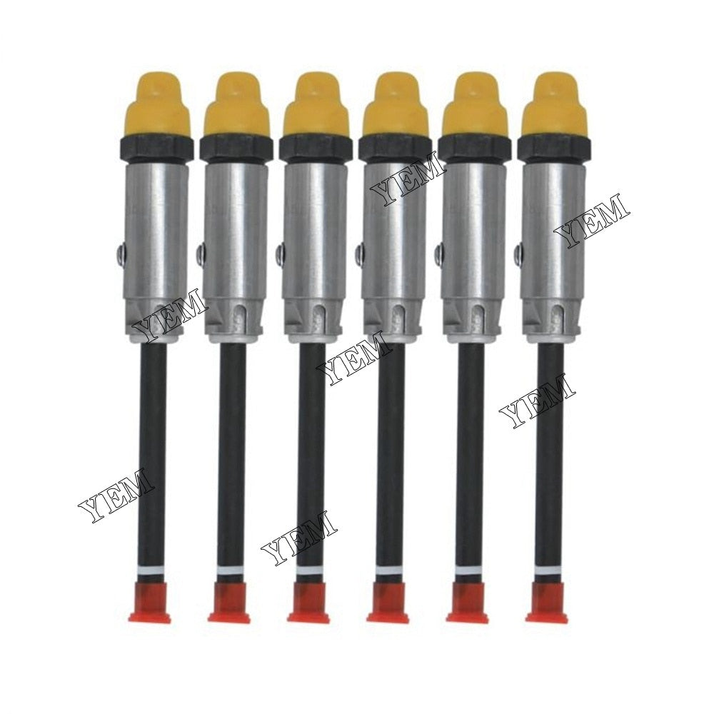 YEM Engine Parts 6pcs Diesel Pencil Fuel Injector Nozzles 4W7018 0R3422 Fit CAT 3406B 3406 Engine For Caterpillar