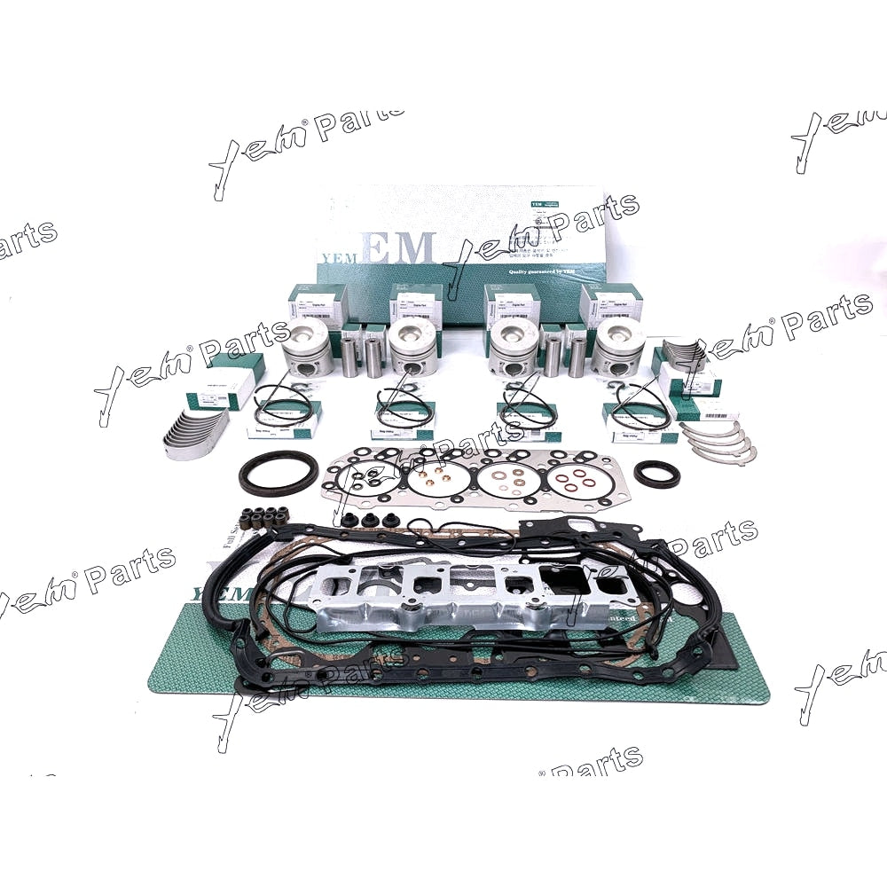 YEM Engine Parts For Isuzu 4JB1 Engine Rebuild Kit non-turbo For Mustang For Bobcat 843 853 1213 960 2060 For Isuzu