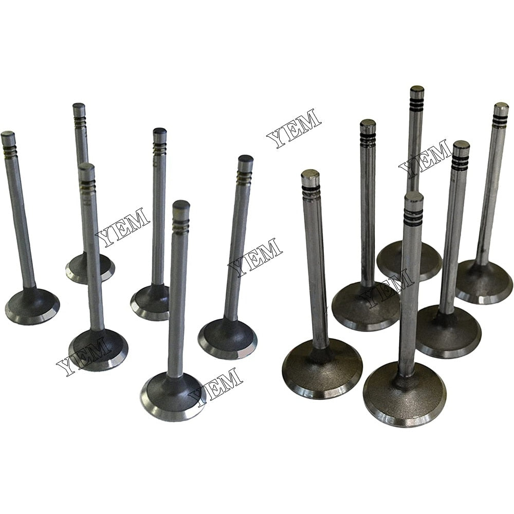 YEM Engine Parts 4 Pairs Engine Intake Valve & Exhaust Valve For Yanmar S4D106 4D106 4TNE106 For Yanmar