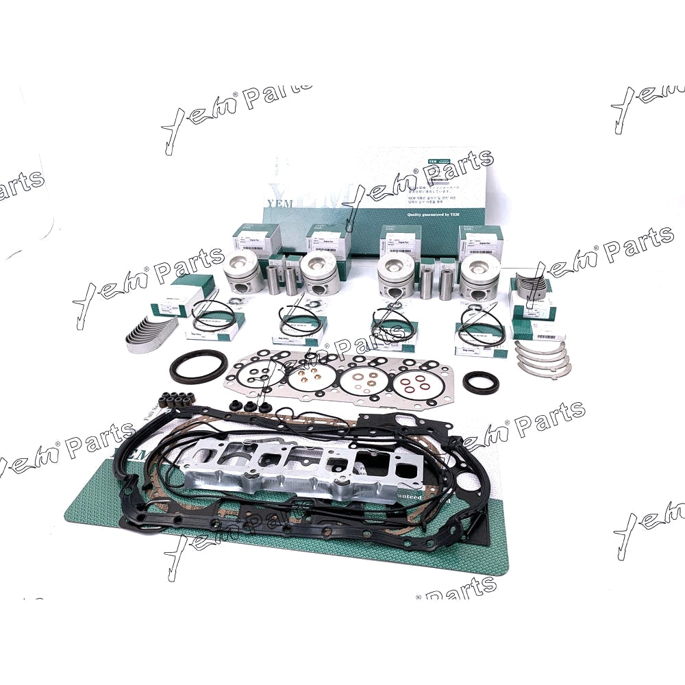 YEM Engine Parts For Isuzu 4JB1 Engine Rebuild Kit non-turbo For Mustang For Bobcat 843 853 1213 960 2060 For Isuzu