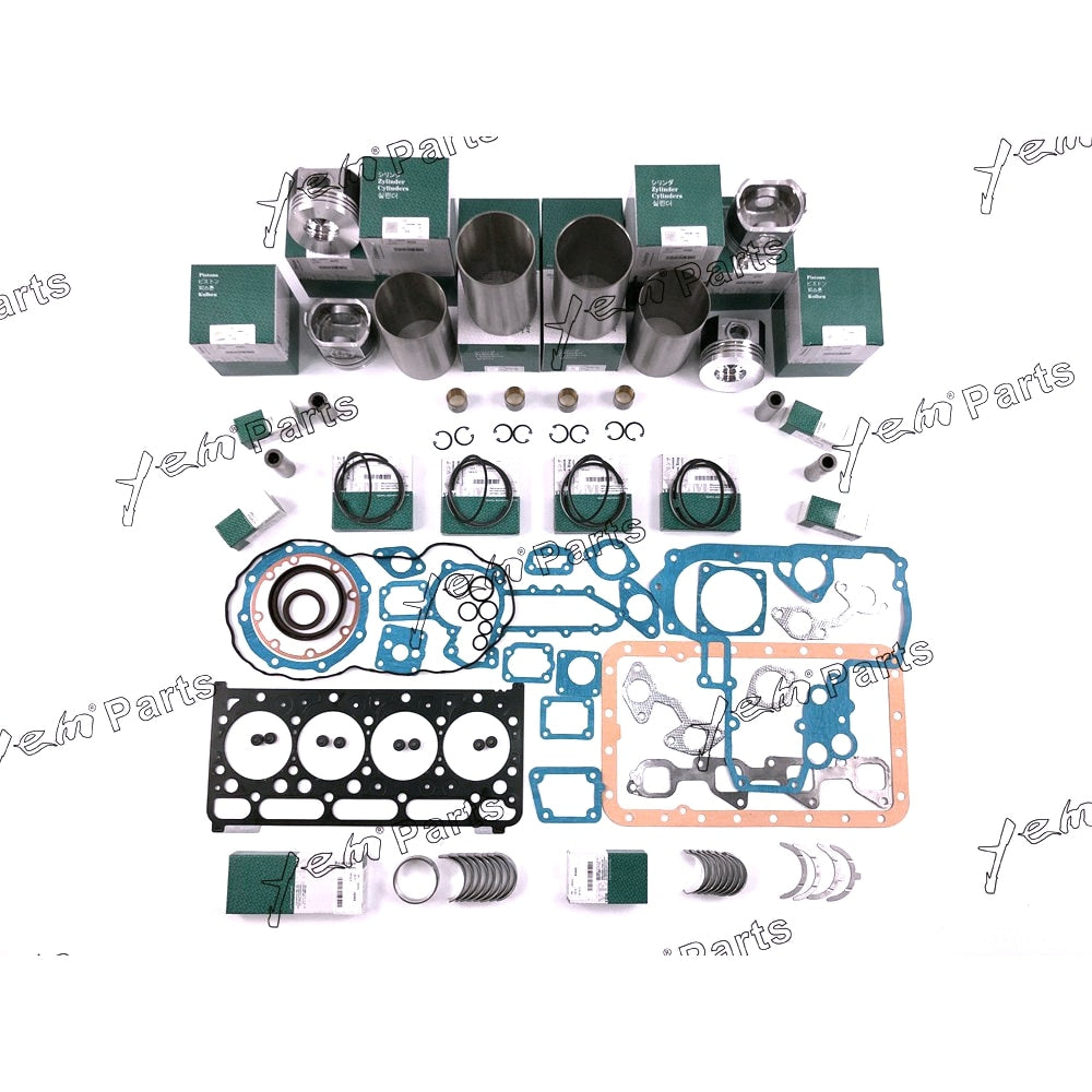 YEM Engine Parts For New Kubota V2403 Engine rebuild Kits Liner Piston Full Gasket Set Bearing For Kubota