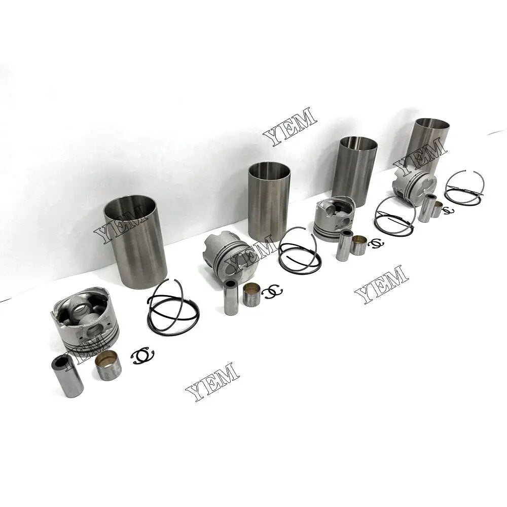 For Isuzu excavator engine 4FG1 Cylinder Liner Kit With Cylinder Liner Piston Rings Set YEMPARTS