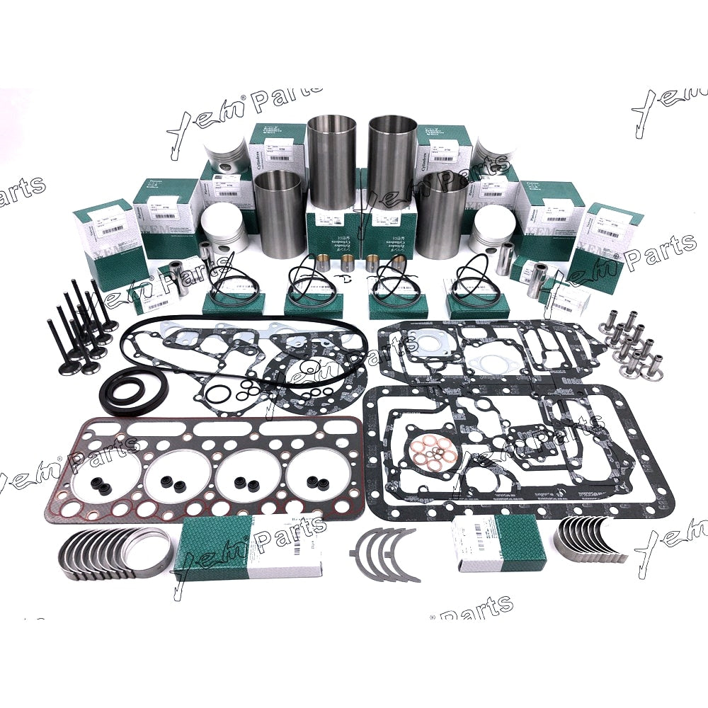 YEM Engine Parts V1702 V1702A Overhaul Rebuild Kit For Kubota KH90 excavator L355DTSS 743 W Valves For Kubota