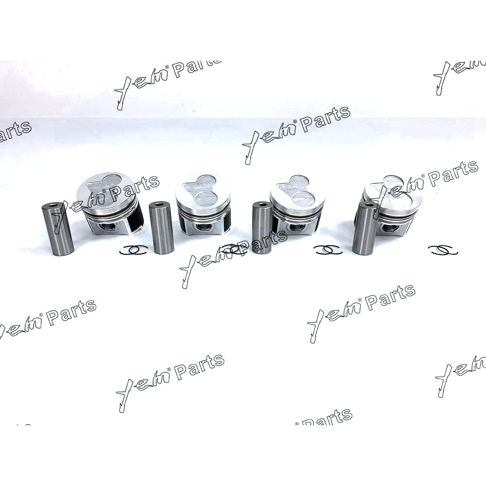 YEM Engine Parts Pistons Set Oversize 87mm (+0.50mm) For Kubota V2203 D1703 Engine Parts For Kubota