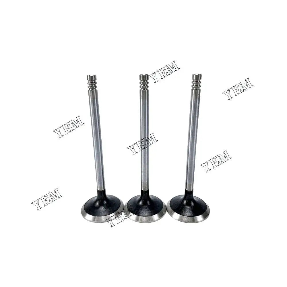 3X Part Number 3142A091 Exhaust Valve For Perkins 903.27 Engine YEMPARTS