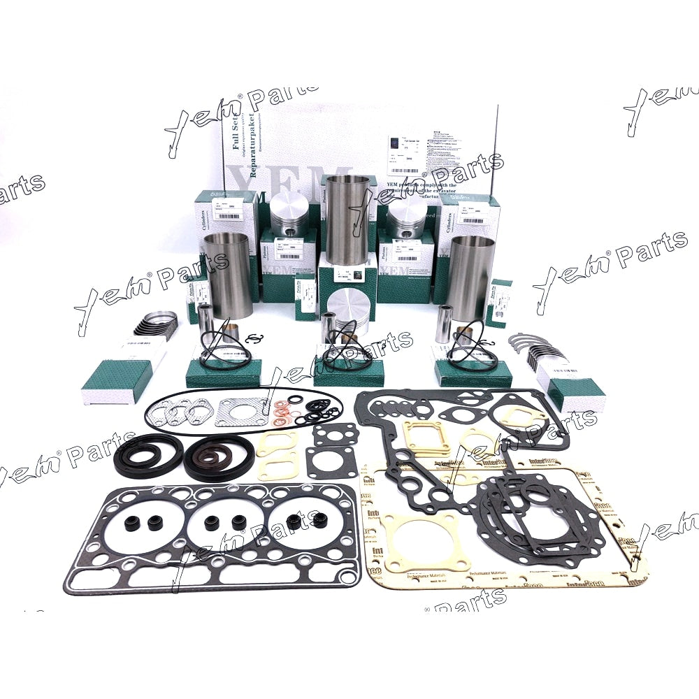 YEM Engine Parts STD rebuild kit For Kubota D950 Engine Piston &Rings &Gasket &Bearing &Thrust For Kubota