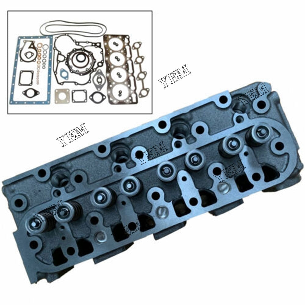 YEM Engine Parts Complete Cylinder Head Assy W Valves & Full Gasket For Kubota D782 Engine For Kubota