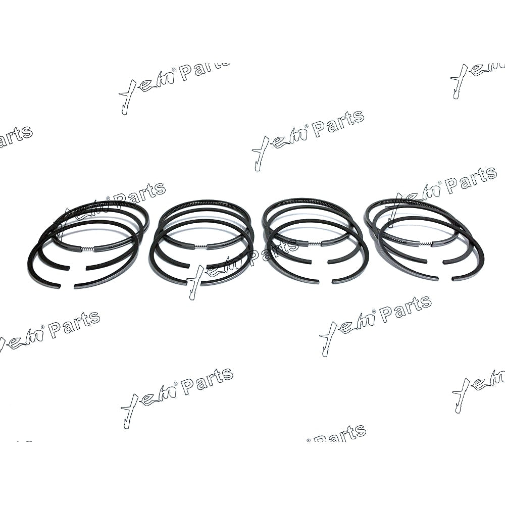 YEM Engine Parts 4 Sets For Kubota V3300 Engine STD Piston Rings Set Kit 98mm For Kubota