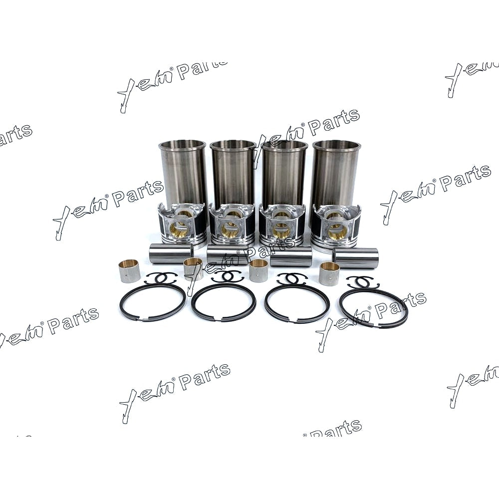 YEM Engine Parts Overhaul Engine Rebuild Kit For Mitsubishi S4L S4L2 cylinder liner, Piston For Mitsubishi