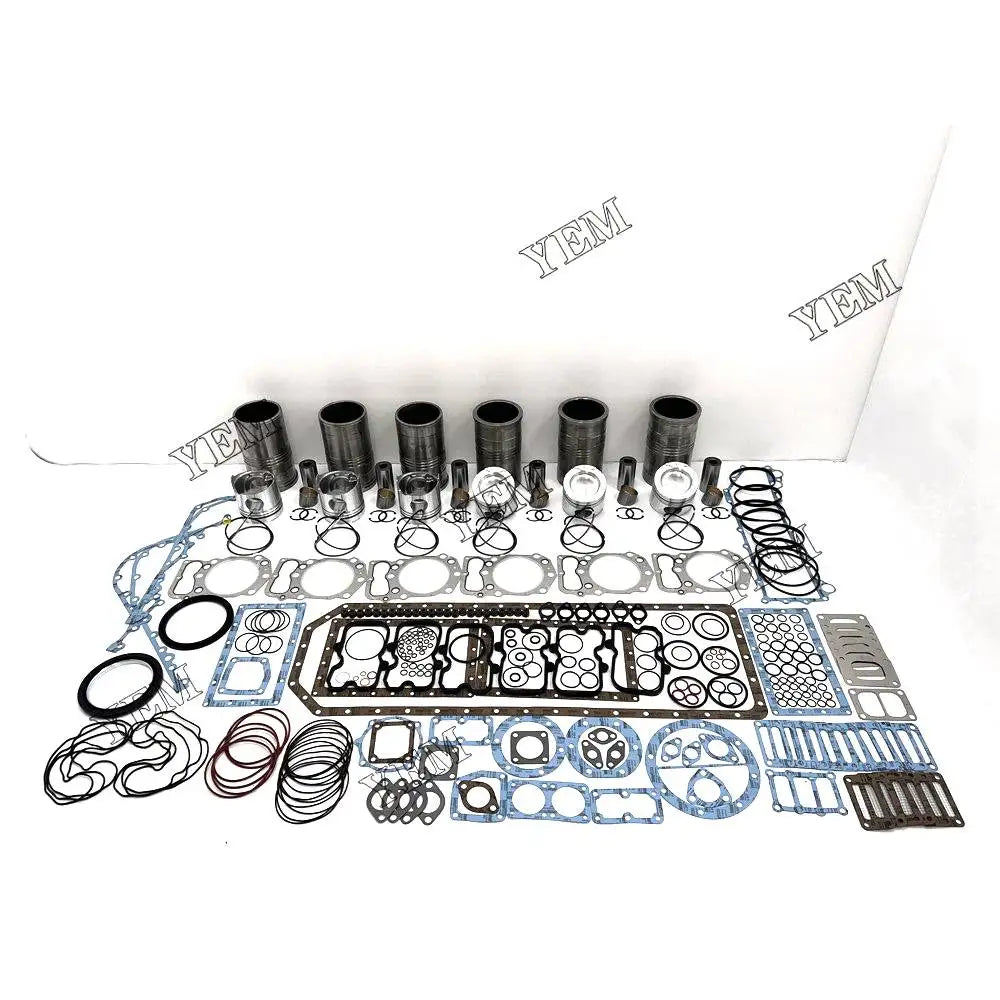 6X High performanceOverhaul Kit With Gasket Set For Mitsubishi S6B3 Engine YEMPARTS