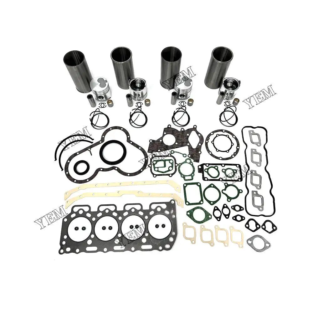 Free Shipping S2 Overhaul Kit With Cylinder Piston Rings Liner Gasket Kit For Mazda engine Parts YEMPARTS