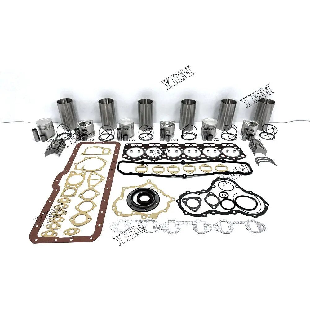 For Mitsubishi excavator engine 6DR5 Engine Overhaul Rebuild Kit With Gasket Set Engine Valves Main Connrod Bearing YEMPARTS