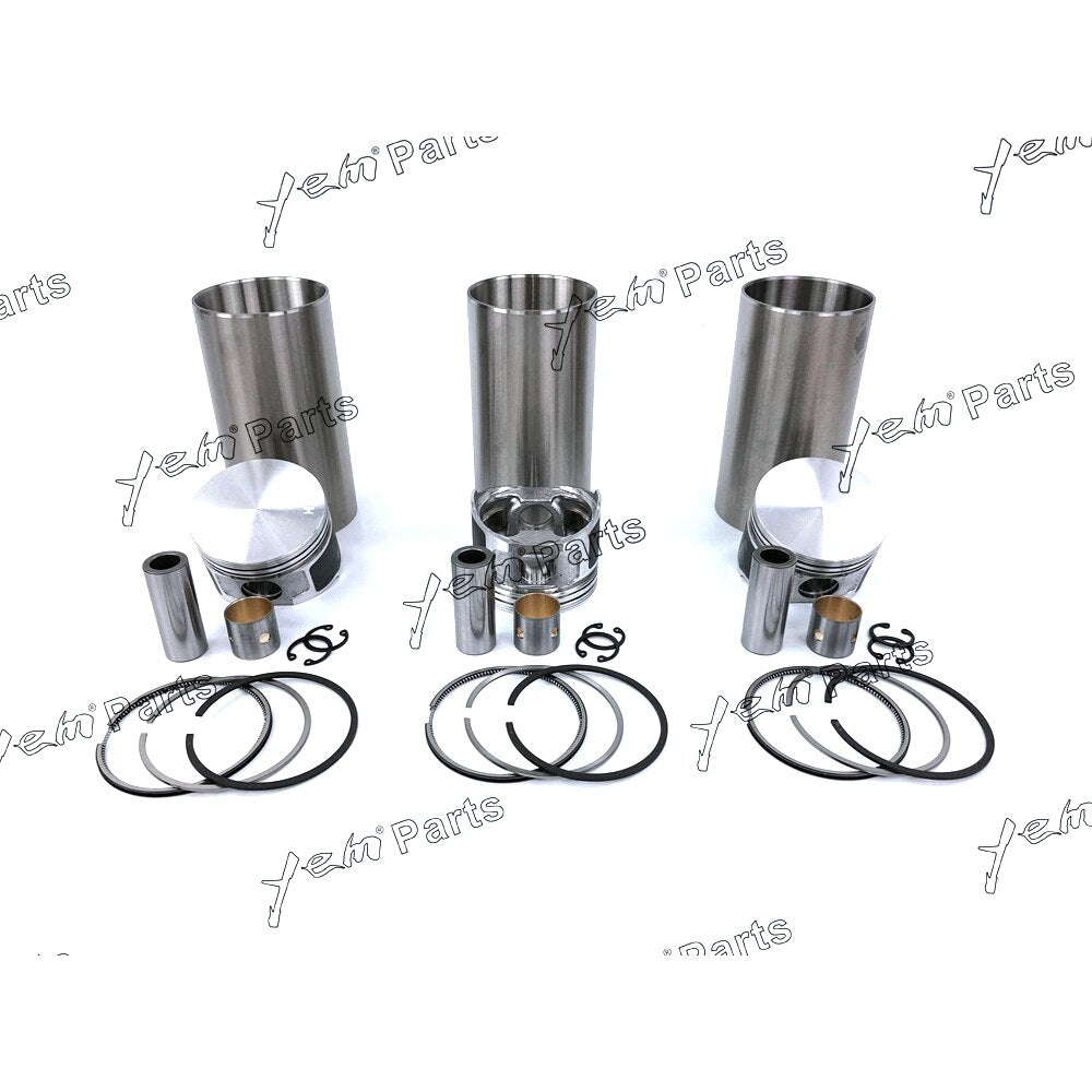 YEM Engine Parts Liner Piston Kit Set STD For YANMAR 3TNA68 (Liner+Piston+Ring+Pin Bush x3) Engine Parts For Yanmar