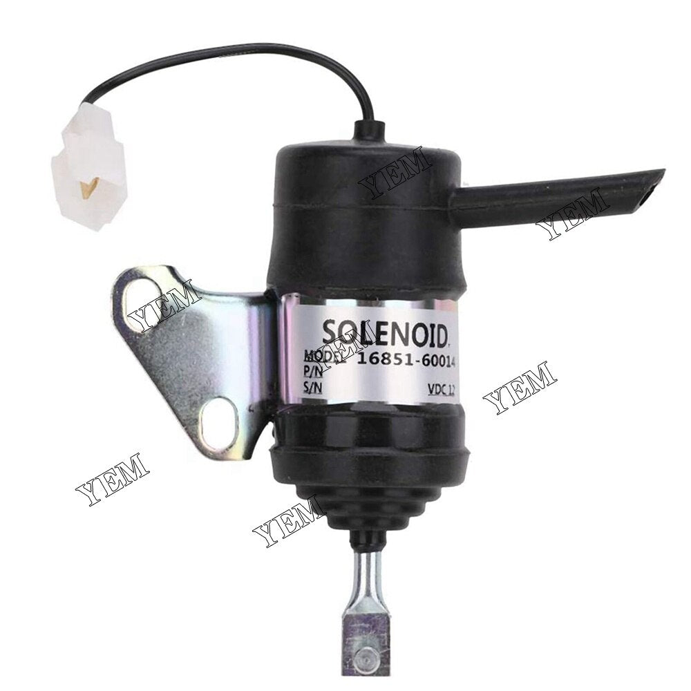 YEM Engine Parts Stop fuel shut off Solenoid For Kubota RTV900W RTV900W9 RTVW9SE D902 Engine For Kubota