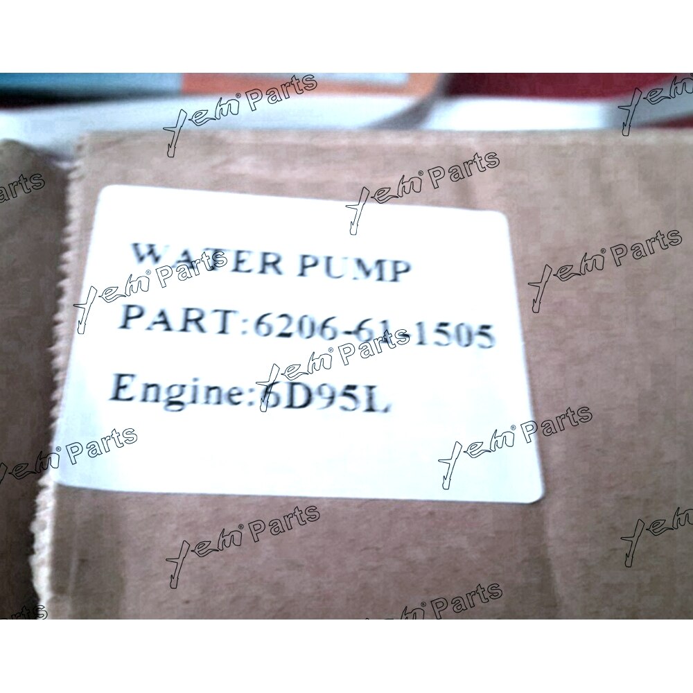 YEM Engine Parts 6206-61-1505 New Water Pump For Komatsu 6D95L DOZER D31P-18 D31S-18 D31P-18A For Komatsu