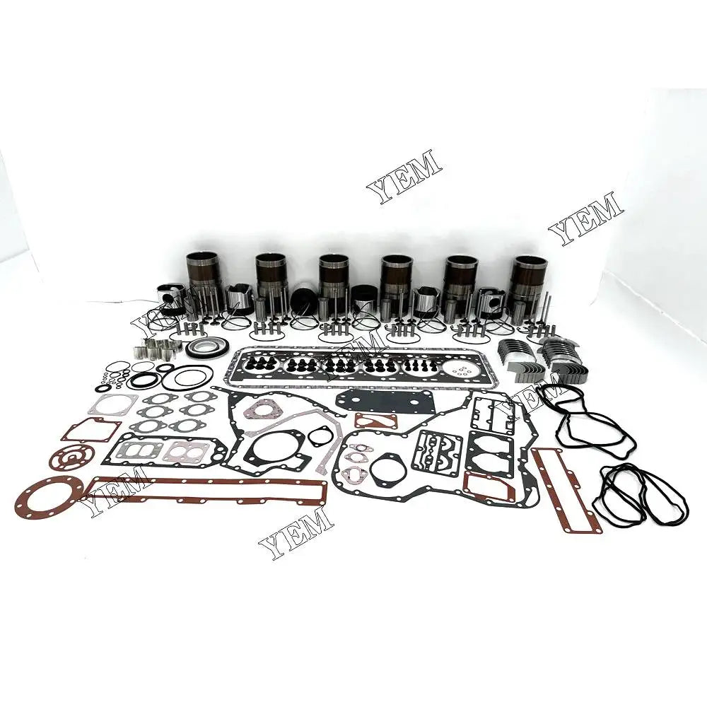 Free Shipping QSL9 Overhaul Repair Kit With Cylinder Gaskets Piston Rings Liner Bearing Valves For Cummins engine Parts YEMPARTS