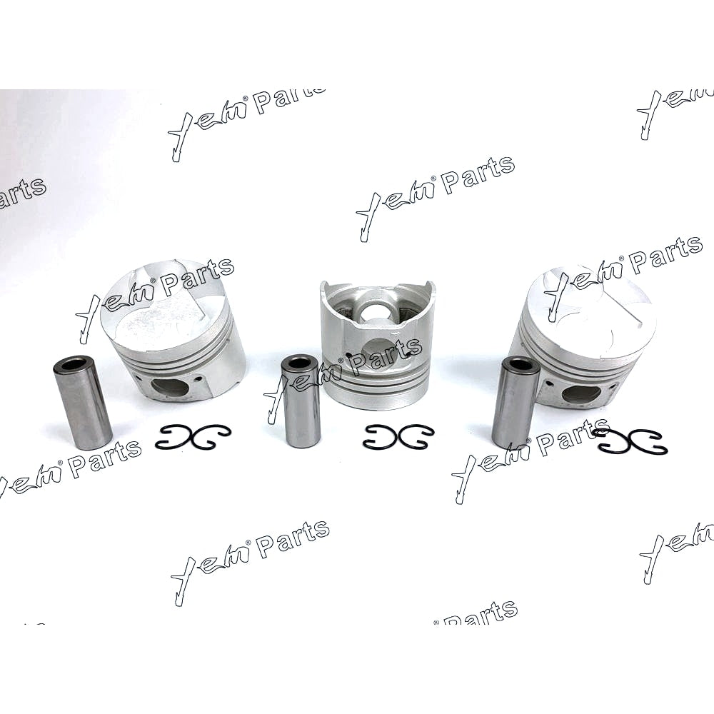 YEM Engine Parts Pistons Set For Kubota D905 STD x3 PCS Engine Parts For Kubota