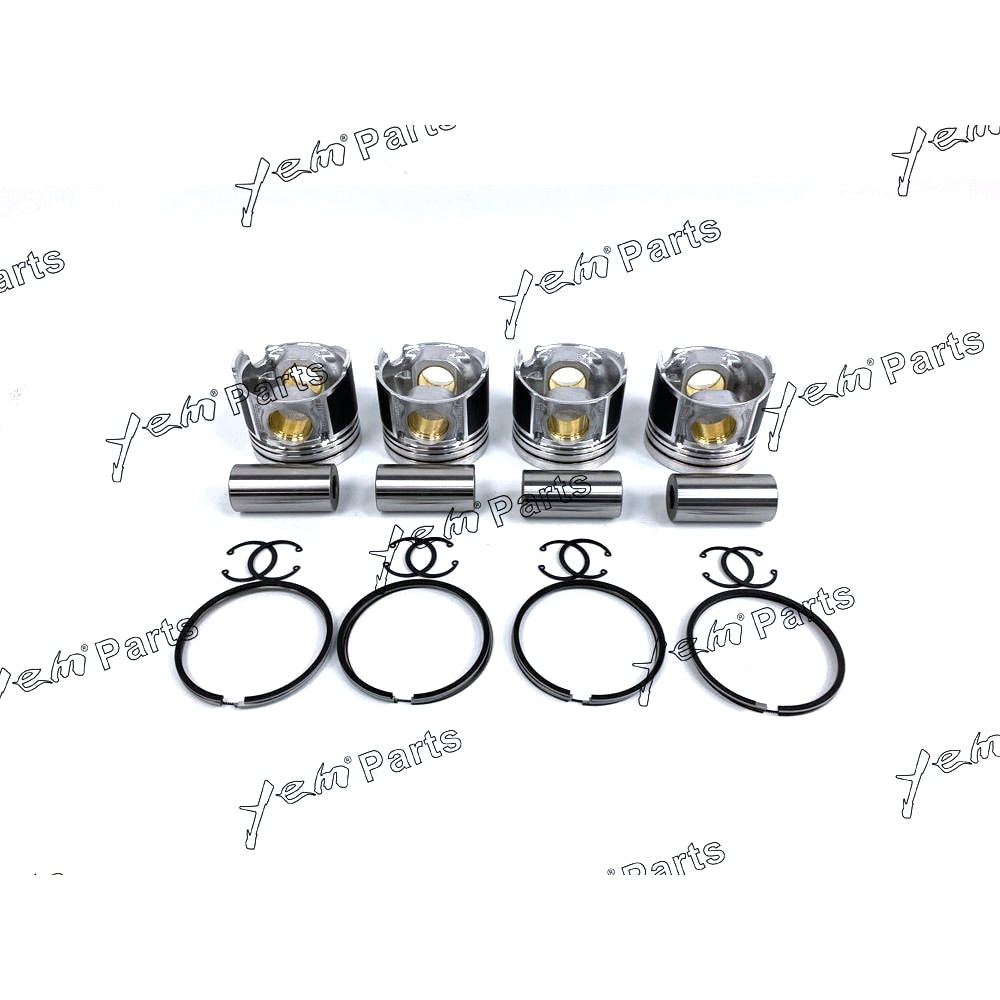YEM Engine Parts For Kubota piston with pin & ring set 76mm STD 15221-21110 15221-21050 15221-22311 For Kubota