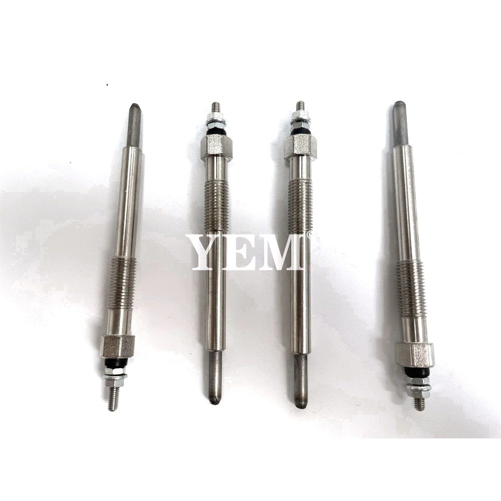 YEM Engine Parts 4 PCS Glow Plug For Kubota V2403 V2403-M Engine For Kubota