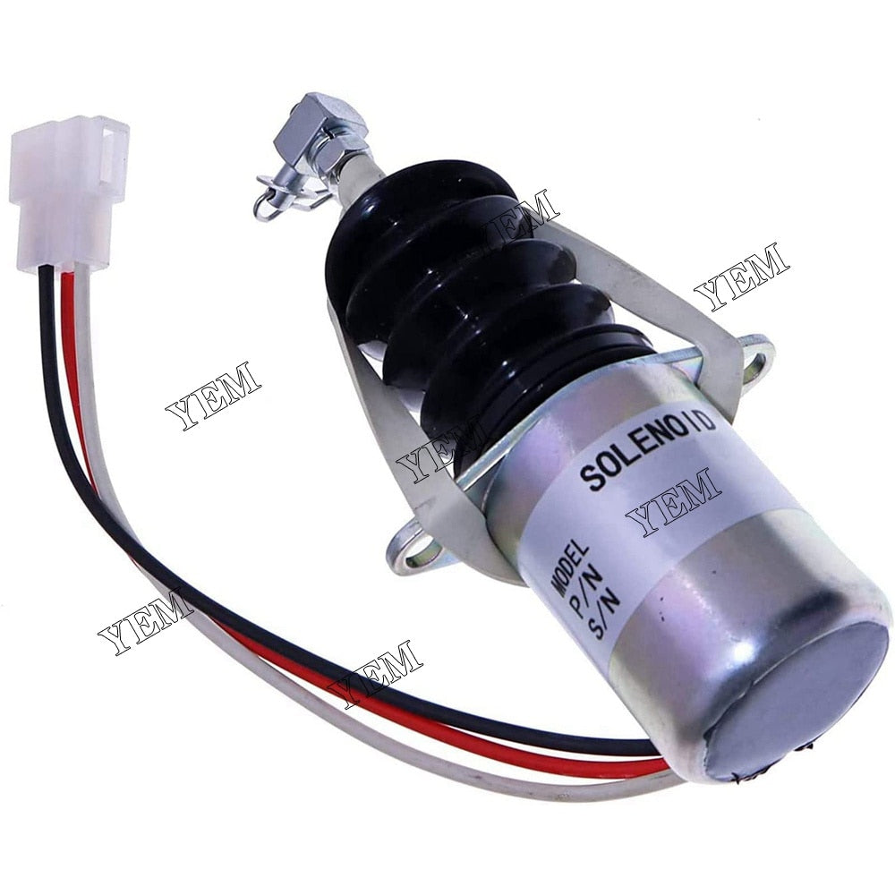 YEM Engine Parts Fuel Stop Solenoid Valve 119629-66801 12v For Yanmar 3TNE88 11962966801 For Yanmar