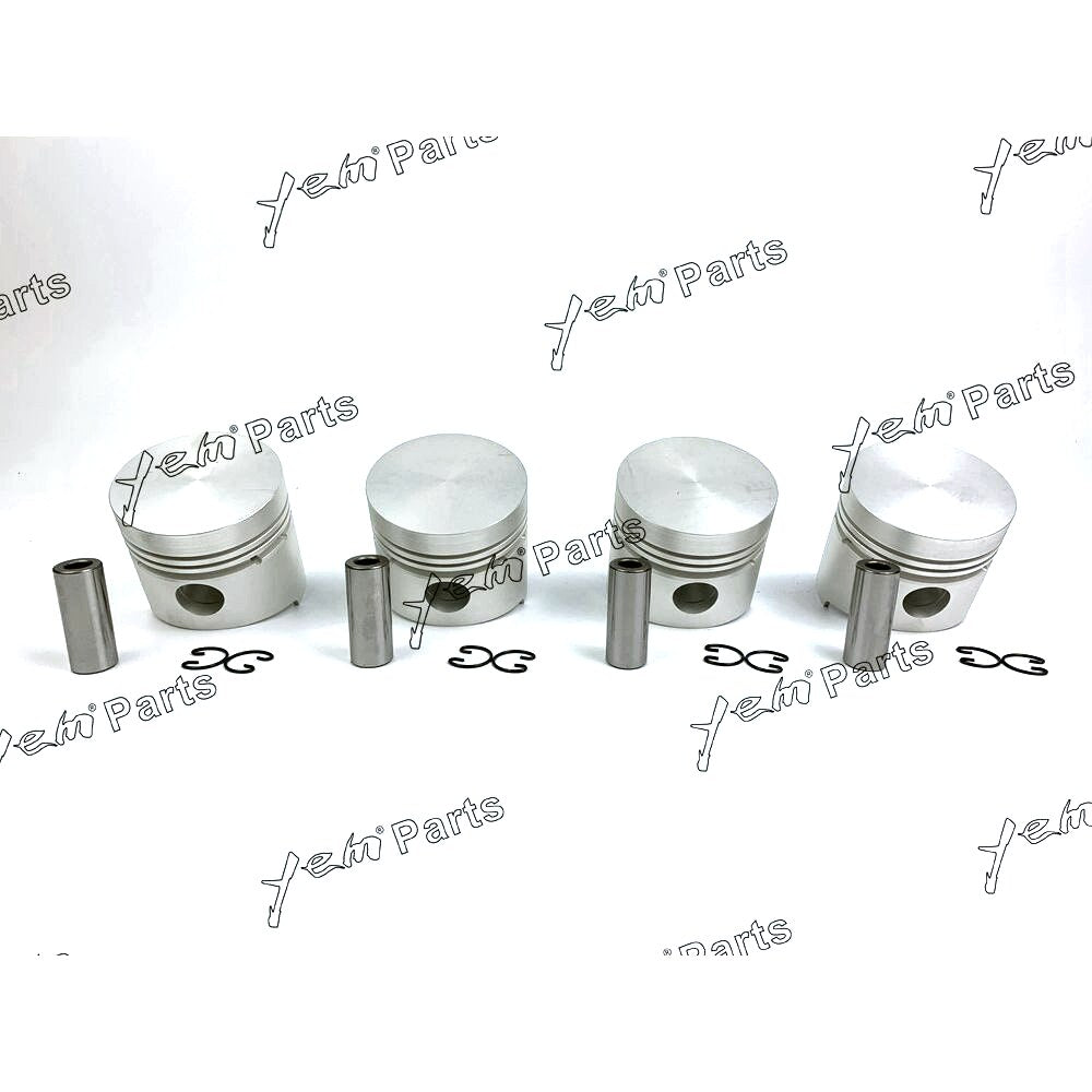 YEM Engine Parts Pistons Set STD 82mm For Kubota V1702 x4 PCS Engine Parts For Kubota