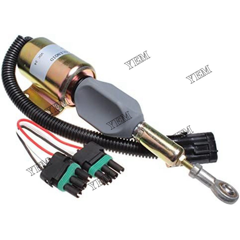 YEM Engine Parts Fuel Shutoff Solenoid RE516083 For John Deere 200LC 120 230LC 270LC 160LC 230LCR For John Deere