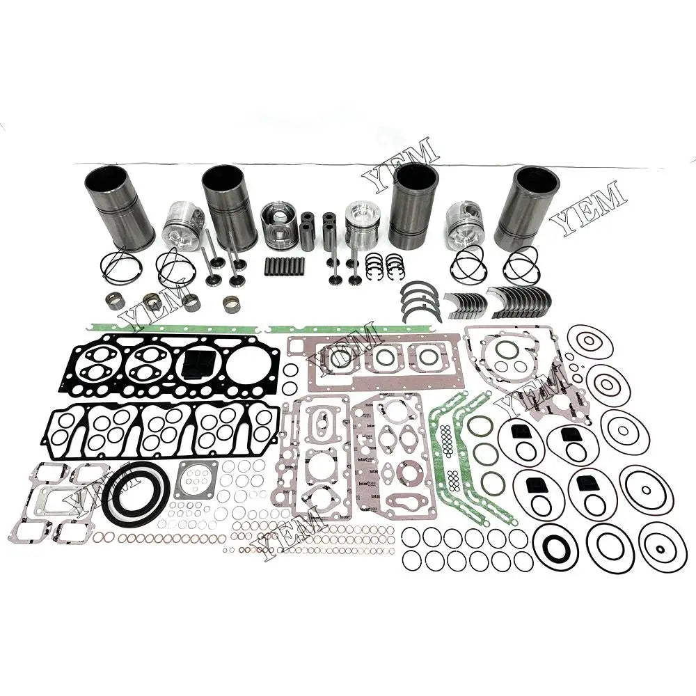 4X High performanceEngine Overhaul Rebuild Kit With Gasket Bearing Valve Set For Volvo D5A-T Engine YEMPARTS