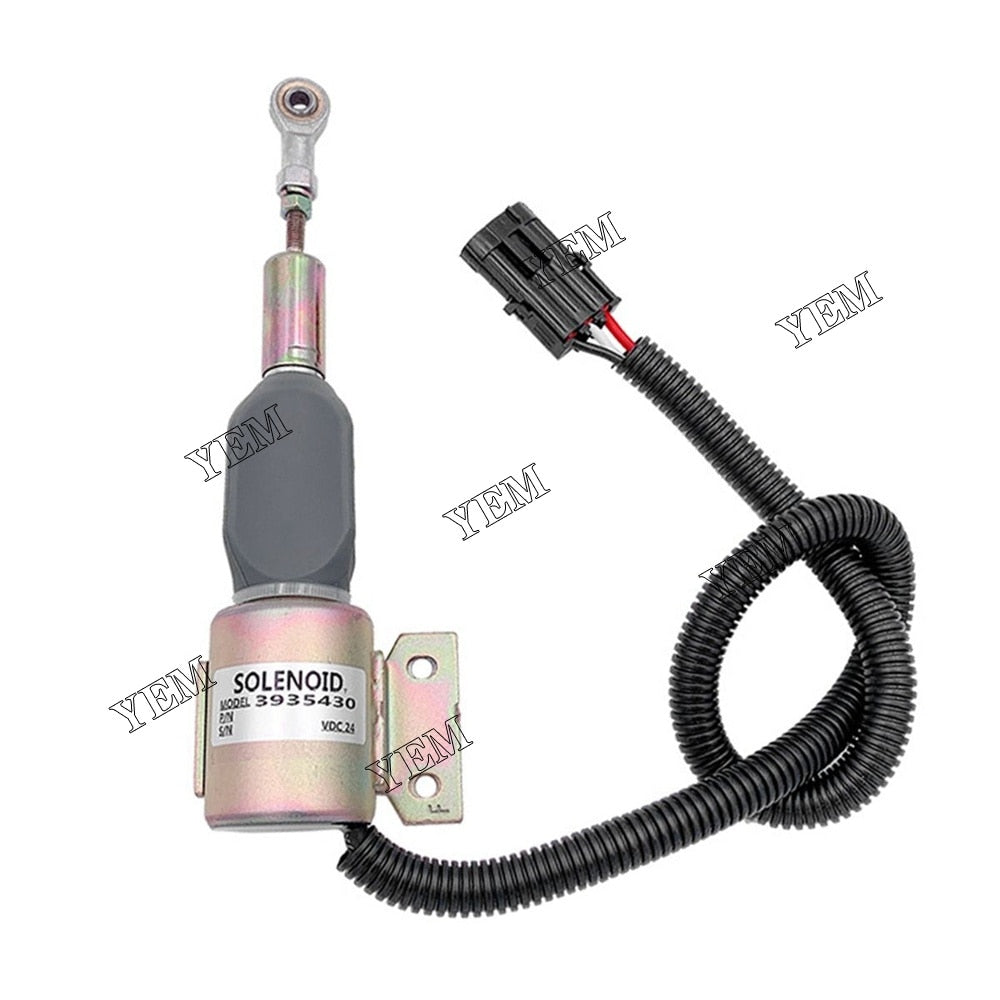 YEM Engine Parts Shutdown Flameout Solenoid SA-4755-12 3935431 3935429 For Cummins 6BT 5.9L For Cummins