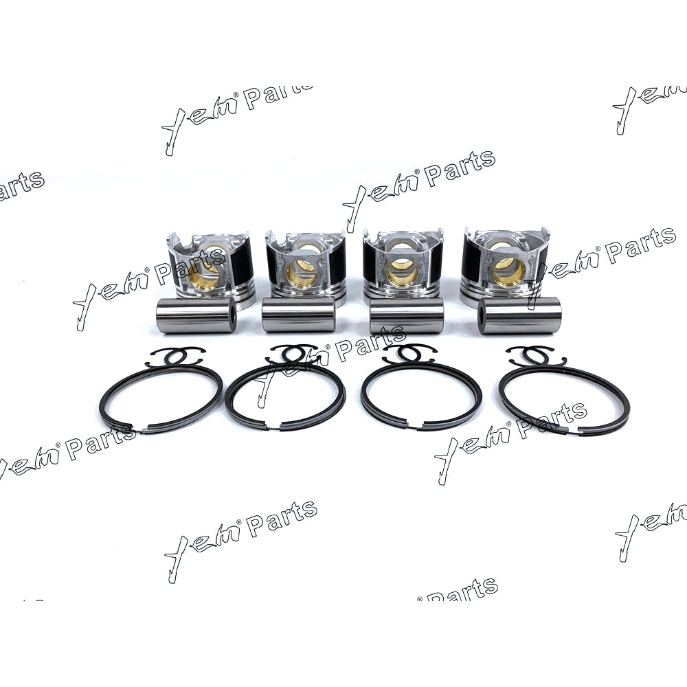 YEM Engine Parts Replace 1G484-2111 4 Set STD Piston (Pin & Clip & Ring) For Kubota PARTS For Kubota