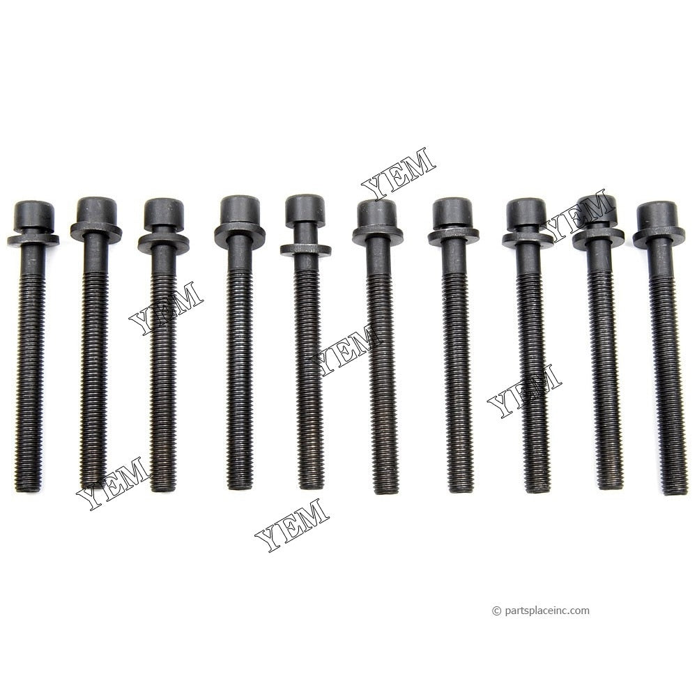 YEM Engine Parts 17 pcs New Cylinder Head Bolt For Mitsubishi S4S Engine TCM Forklift Truck For Mitsubishi