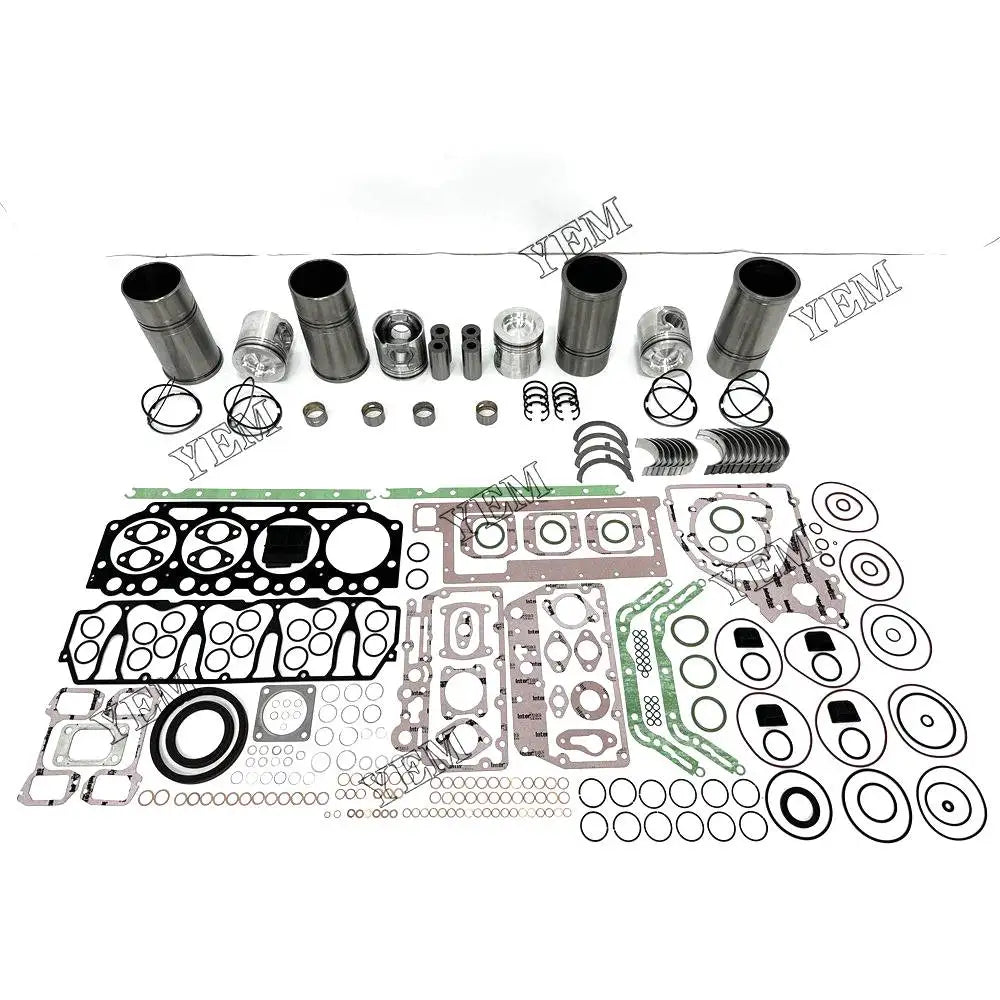 4X High performanceOverhaul Rebuild Kit With Gasket Set Bearing For Volvo D5A-T Engine YEMPARTS