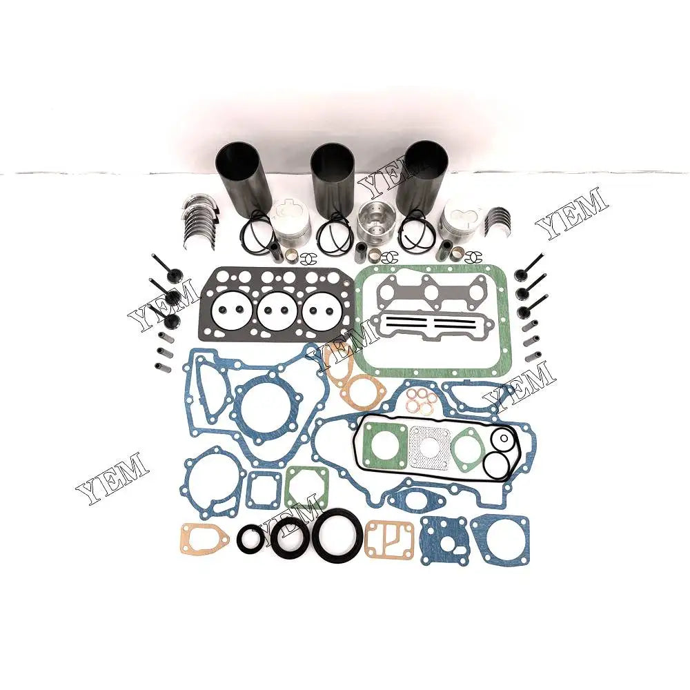 1 year warranty For Mitsubishi Repair Kit With Overhaul Gasket Set Piston Rings Liner Bearing Valves K3E-IDI engine Parts YEMPARTS