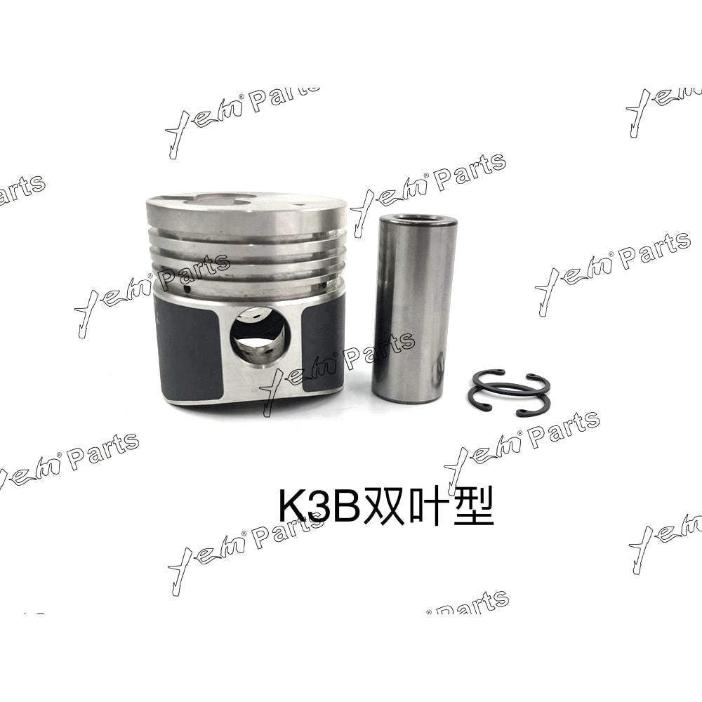 YEM Engine Parts Piston + Ring Kit Set STD For Mitsubishi K3B Engine Parts For Mitsubishi