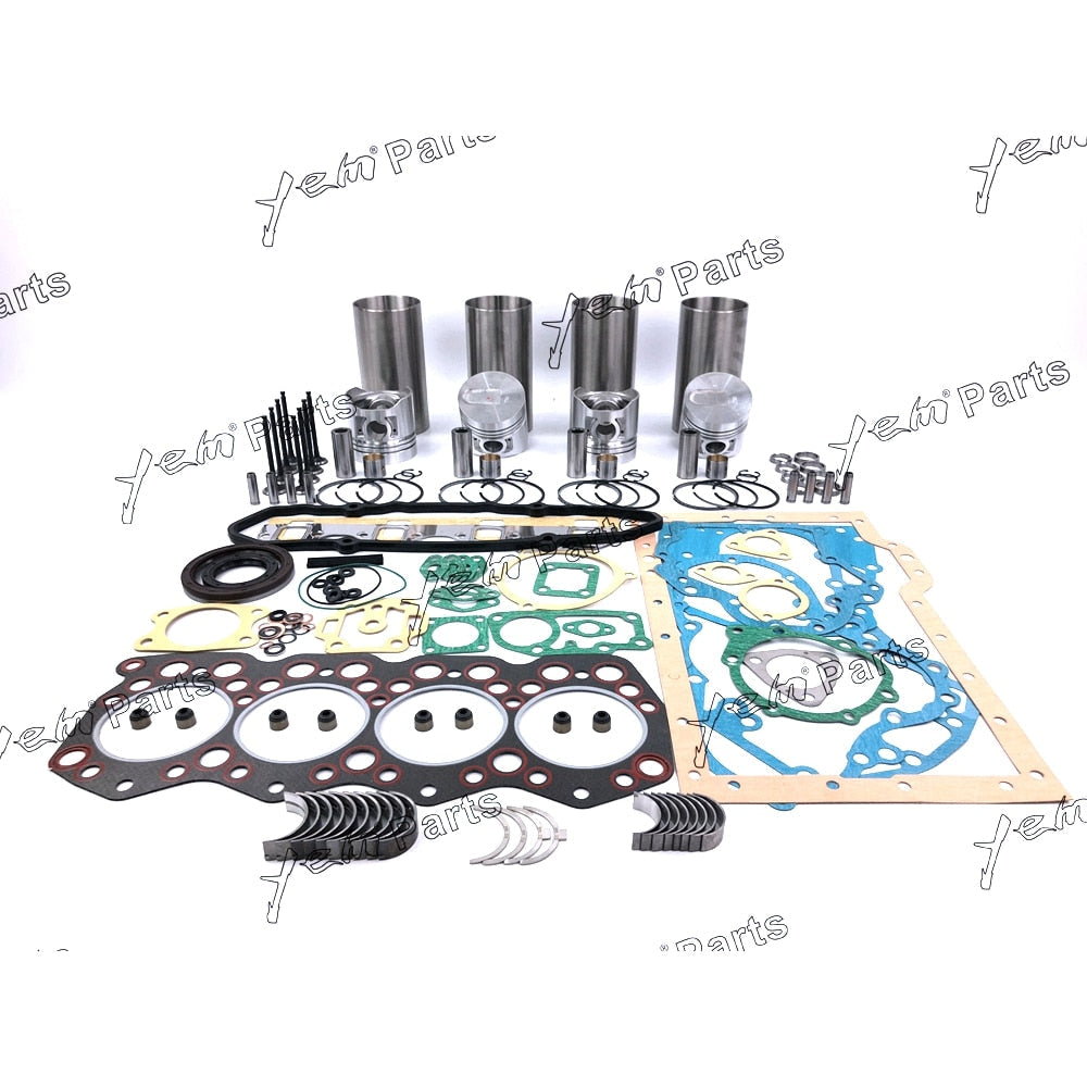 YEM Engine Parts Overhaul Rebuild Kit & cylinder liner For Mitsubishi S4E S4E2 Engine repair For Mitsubishi