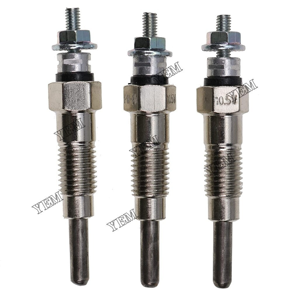 YEM Engine Parts 3PCS Glow Plugs 3284128M1 72100982 For Massey Ferguson 1010 1020 1030 1035 For Other