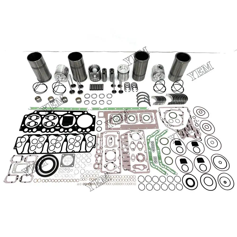 4X High performanceOverhaul Rebuild Kit With Gasket Set Bearing-Valve Train For Volvo D5A-T Engine YEMPARTS