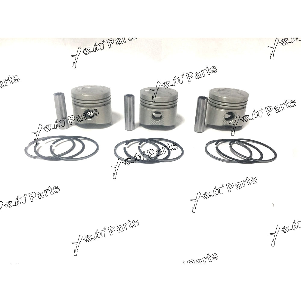 YEM Engine Parts Piston Set STD 70mm For MITSUBISHI L3C x3 PCS Engine Parts For Mitsubishi